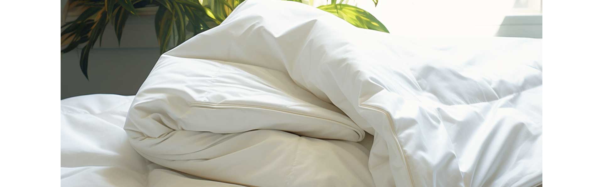 Split tog duvet that is a close up materials to showcase the luxury.