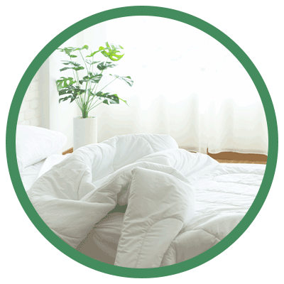 Dual tog Botanic duvet section for optimal sleep comfort by THREE Duvets